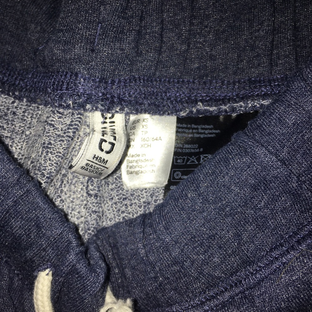 Navy sweat shorts - Picture 2 of 2